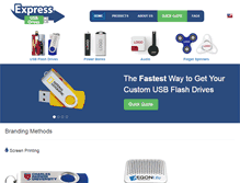 Tablet Screenshot of expressusbdrives.com